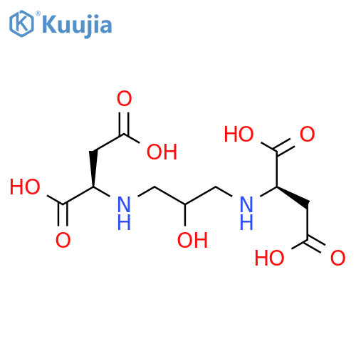 D-Aspartic acid, N,N'-(2-hydroxy-1,3-propanediyl)bis-, rel- structure