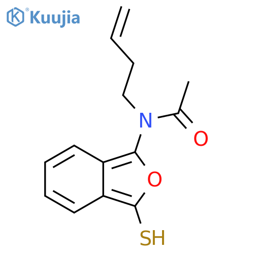 N-(But-3-en-1-yl)-N-(3-sulfanyl-2-benzofuran-1-yl)acetamide structure