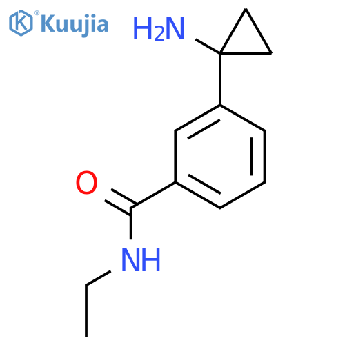 3-(1-aminocyclopropyl)-N-ethylbenzamide structure