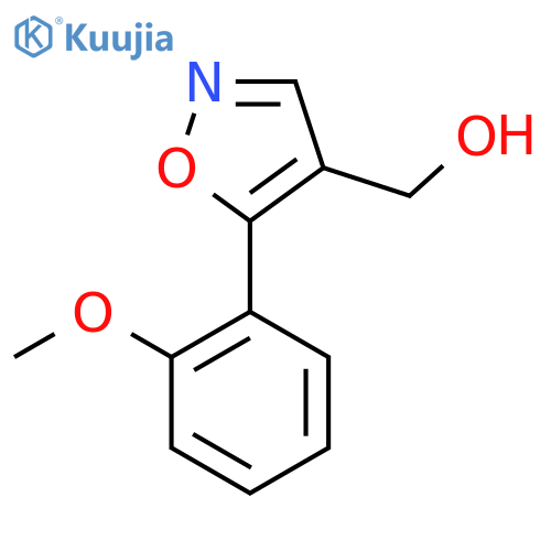 (5-(2-Methoxyphenyl)isoxazol-4-yl)methanol structure