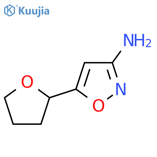 5-(oxolan-2-yl)-1,2-oxazol-3-amine structure