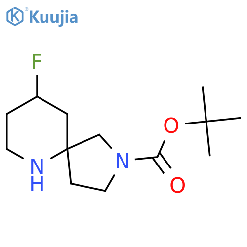tert-butyl 9-fluoro-2,6-diazaspiro[4.5]decane-2-carboxylate structure