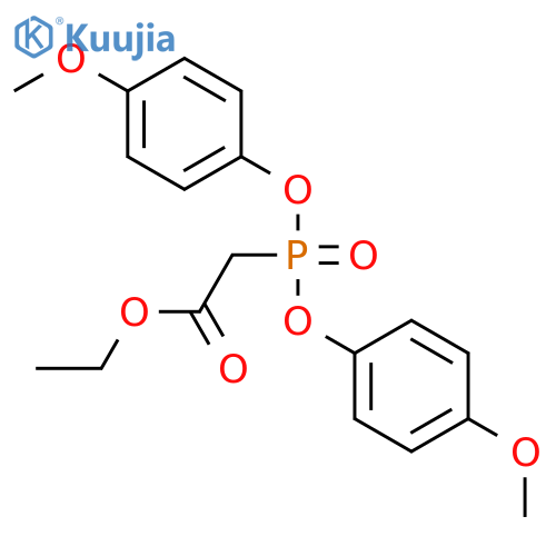 Ethyl 2-bis(4-methoxyphenoxy)phosphorylacetate structure