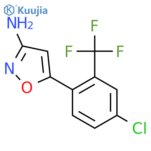 5-4-chloro-2-(trifluoromethyl)phenyl-1,2-oxazol-3-amine structure