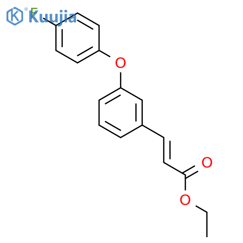 2-Propenoic acid, 3-[3-(4-fluorophenoxy)phenyl]-, ethyl ester structure