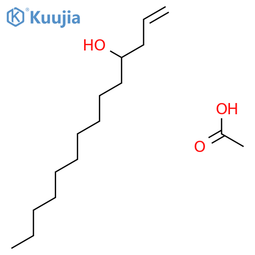 Acetic acid;tetradec-1-en-4-ol structure