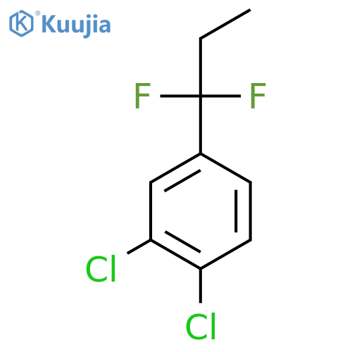 1,2-dichloro-4-(1,1-difluoropropyl)benzene structure