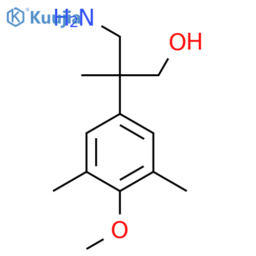 3-amino-2-(4-methoxy-3,5-dimethylphenyl)-2-methylpropan-1-ol structure