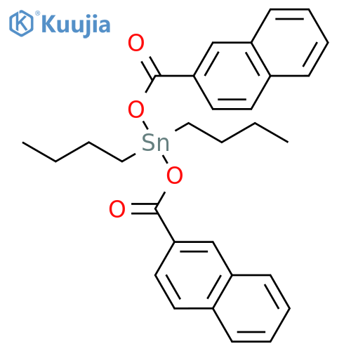 Stannane, dibutylbis[(2-naphthalenylcarbonyl)oxy]- structure
