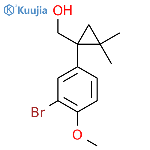 1-(3-bromo-4-methoxyphenyl)-2,2-dimethylcyclopropylmethanol structure