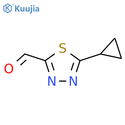 5-Cyclopropyl-1,3,4-thiadiazole-2-carbaldehyde structure