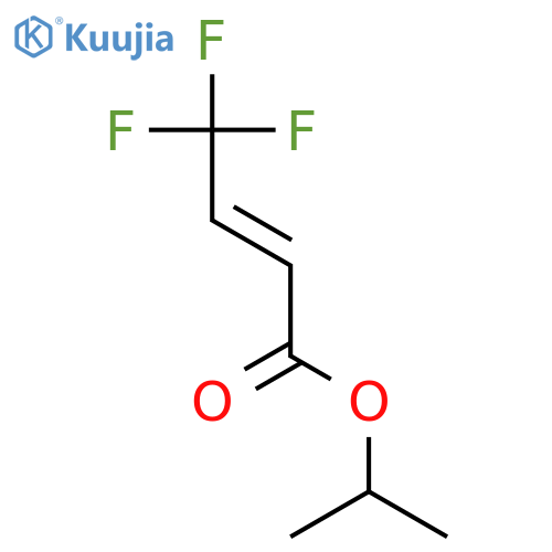 2-Butenoic acid, 4,4,4-trifluoro-, 1-methylethyl ester, (2E)- structure