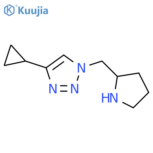 4-cyclopropyl-1-(pyrrolidin-2-yl)methyl-1H-1,2,3-triazole structure