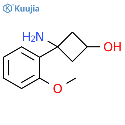 Cyclobutanol, 3-amino-3-(2-methoxyphenyl)- structure