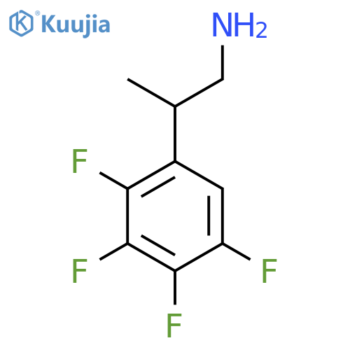 2-(2,3,4,5-tetrafluorophenyl)propan-1-amine structure
