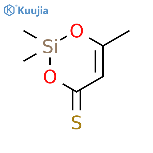 2,2,6-Trimethyl-2H,4H-1,3,2-dioxasiline-4-thione structure