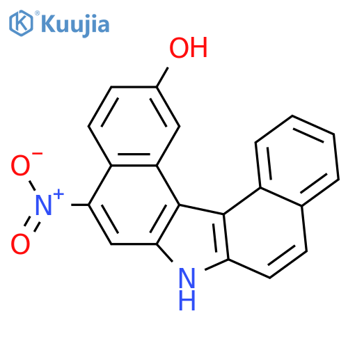 7H-Dibenzo[c,g]carbazol-2-ol,5-nitro- structure