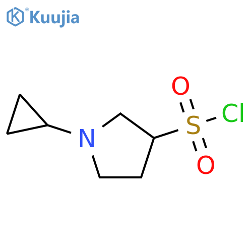 3-Pyrrolidinesulfonyl chloride, 1-cyclopropyl- structure
