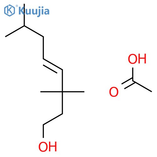 Acetic acid--3,3,7-trimethyloct-4-en-1-ol (1/1) structure