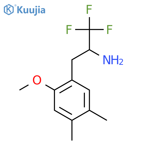 1,1,1-trifluoro-3-(2-methoxy-4,5-dimethylphenyl)propan-2-amine structure