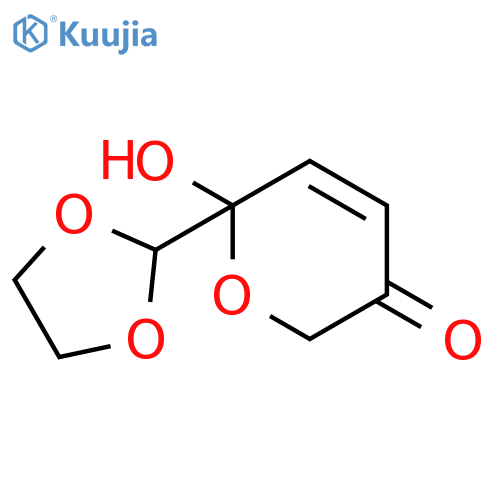 6-(1,3-Dioxolan-2-yl)-6-hydroxy-2H-pyran-3(6H)-one structure