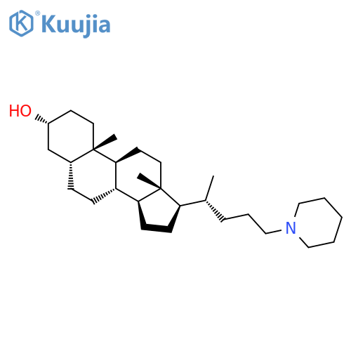 Cholan-3-ol, 24-(1-piperidinyl)-, (3a,5b)- structure