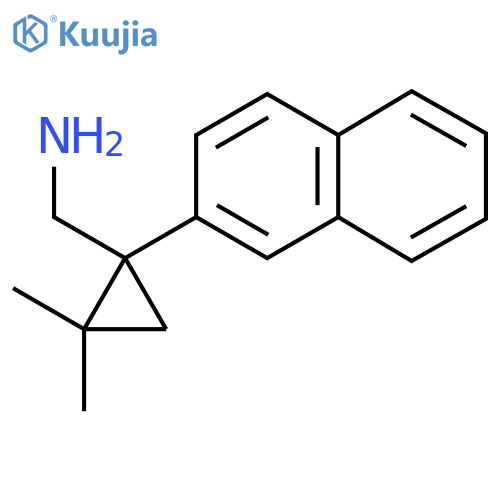 2,2-dimethyl-1-(naphthalen-2-yl)cyclopropylmethanamine structure
