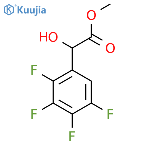 methyl 2-hydroxy-2-(2,3,4,5-tetrafluorophenyl)acetate structure