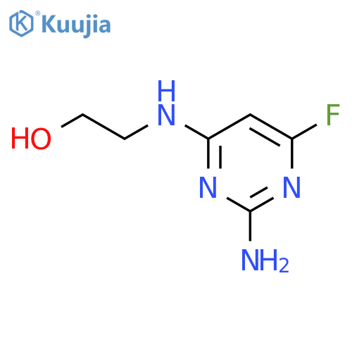Ethanol,2-[(2-amino-6-fluoro-4-pyrimidinyl)amino]- structure
