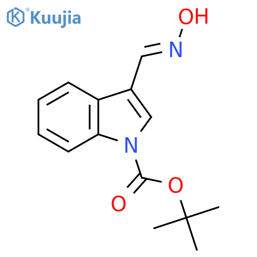 Tert-Butyl 3-((hydroxyimino)methyl)-1H-indole-1-carboxylate structure
