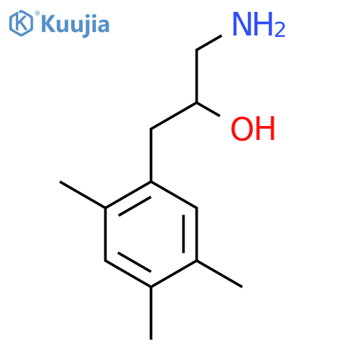 1-amino-3-(2,4,5-trimethylphenyl)propan-2-ol structure