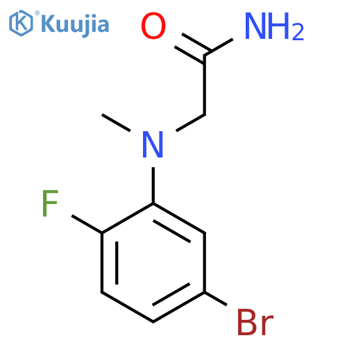 2-(5-Bromo-2-fluorophenyl)methylamino-acetamide structure