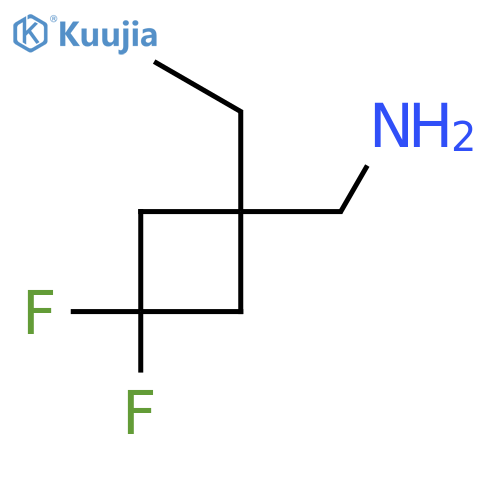 (1-Ethyl-3,3-difluorocyclobutyl)methanamine structure