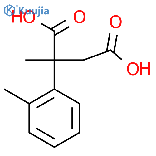 2-Methyl-2-(2-methylphenyl)butanedioic acid structure