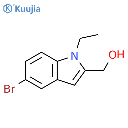 1H-Indole-2-methanol, 5-bromo-1-ethyl- structure