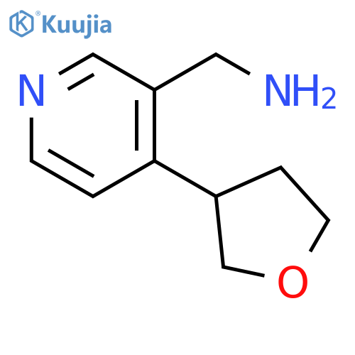 3-Pyridinemethanamine, 4-(tetrahydro-3-furanyl)- structure