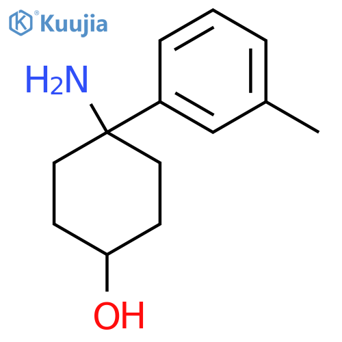 4-amino-4-(3-methylphenyl)cyclohexan-1-ol structure
