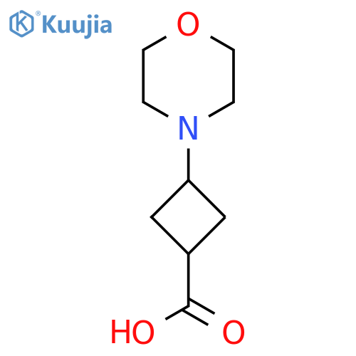 3-(Morpholin-4-yl)cyclobutane-1-carboxylic acid structure