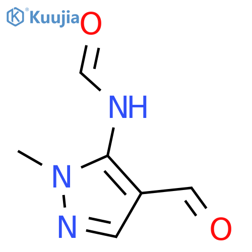 Formamide,N-(4-formyl-1-methyl-1H-pyrazol-5-yl)- structure
