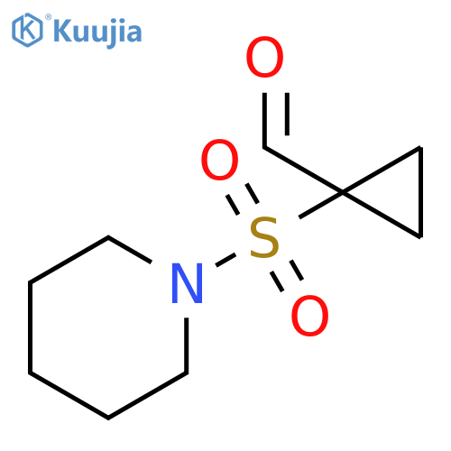 Cyclopropanecarboxaldehyde, 1-(1-piperidinylsulfonyl)- structure