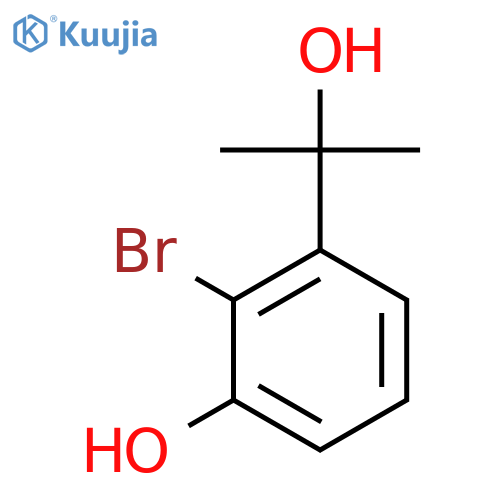 2-bromo-3-(2-hydroxypropan-2-yl)phenol structure