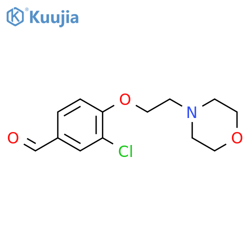 3-chloro-4-[2-(morpholin-4-yl)ethoxy]benzaldehyde structure
