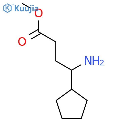Methyl 4-amino-4-cyclopentylbutanoate structure