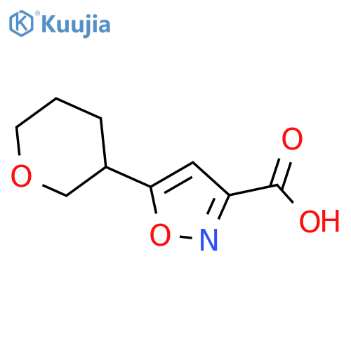 5-(oxan-3-yl)-1,2-oxazole-3-carboxylic acid structure