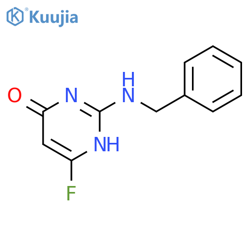 4(1H)-Pyrimidinone,6-fluoro-2-[(phenylmethyl)amino]- structure