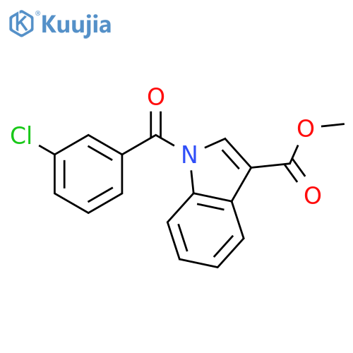 1H-Indole-3-carboxylic acid, 1-(3-chlorobenzoyl)-, methyl ester structure