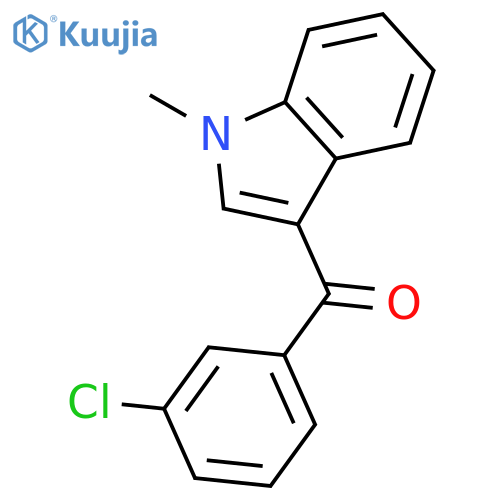 Methanone, (3-chlorophenyl)(1-methyl-1H-indol-3-yl)- structure