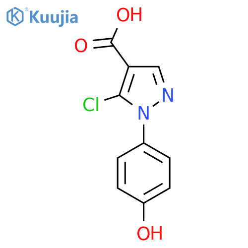 5-Chloro-1-(4-hydroxyphenyl)-1H-pyrazole-4-carboxylic acid structure