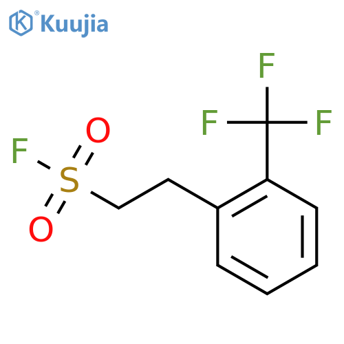 2-2-(trifluoromethyl)phenylethane-1-sulfonyl fluoride structure