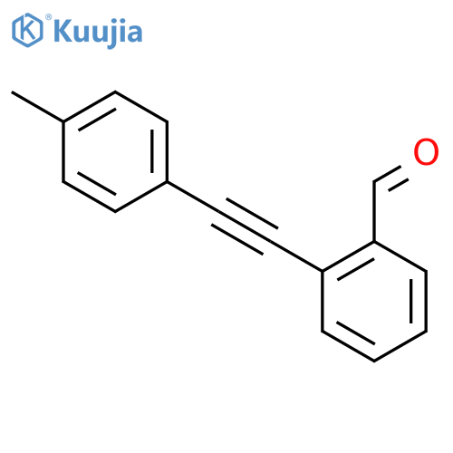 2-(p-Tolylethynyl)benzaldehyde structure